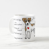 Jack Russell Koffiemok (Voorkant links)