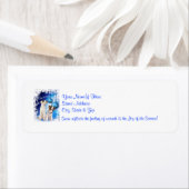 Jack Russell laat het sneeuwen. Retouradreslabels Etiket (Insitu)