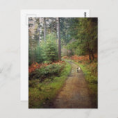 Jack Russell loopt in het Briefkaart (Voorkant / Achterkant)