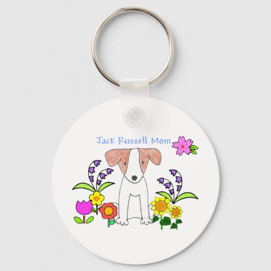 Jack Russell mama Sleutelhanger (Voorkant)