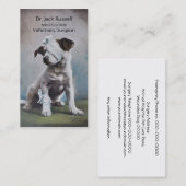 Jack Russell met bandendierenarts Visitekaartje (Voorkant / Achterkant)