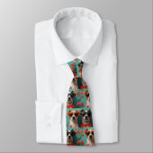 Jack Russell met hart Rozen Valentijnsdag Stropdas (Gebonden)