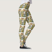 Jack Russell met Pasen Eieren Leggings (Rechts)