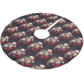 Jack Russell Met Sinterklaas Feestelijke Kerstmis Kerstboom Rok (Gekanteld)