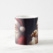Jack Russell met Sinterklaas Festive Kerstmis Koffiemok (Center)