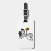 Jack Russell met zonnebril bagage labels (Voorkant verticaal)