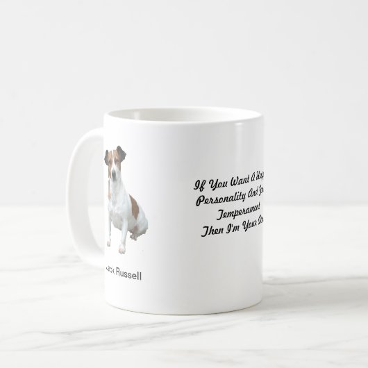 Jack Russell Mok - met twee beelden en een motief (Voorkant links)