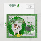 Jack Russell - Nieuwe Pup 1 St Patty's - Je hebt p Briefkaart (Voorkant / Achterkant)
