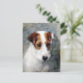 Jack Russell of Fox Terrier Briefkaart (Staand voorkant)