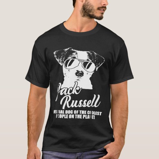Jack Russell Officiële Dog van het koelste volk T-shirt (Voorkant)