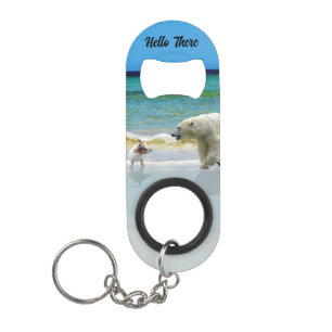 Jack Russell ontmoet Polar Beer Hallo flesopener Mini Flessenopener