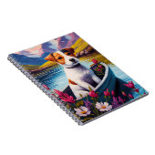 Jack Russell op een peddel: Een Schilderachtig avo Notitieboek (Rechterzijde)