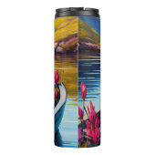 Jack Russell op een peddel: Een Schilderachtig avo Thermosbeker (Achterkant)