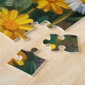 Jack Russell Paardenbloem Veld Kunst Legpuzzel (Zijkant)