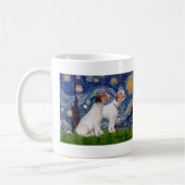 Jack Russell Pair 4 - Sterrennacht Koffiemok (Links)