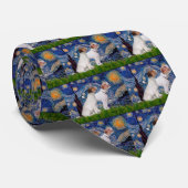 Jack Russell Pair 4 - Sterrennacht Stropdas (Opgerold)