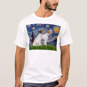 Jack Russell Pair 4 - Sterrennacht T-shirt