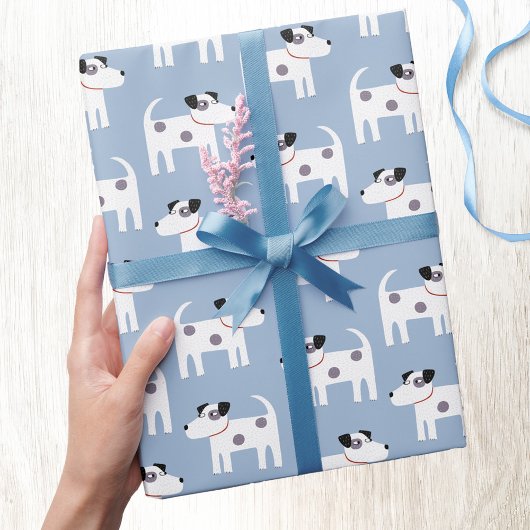 Jack Russell Parson Terrier Dog Pattern Cadeaupapier