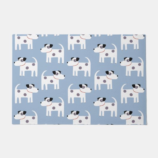 Jack Russell Parson Terrier Dog Pattern Deurmat (Voorkant)