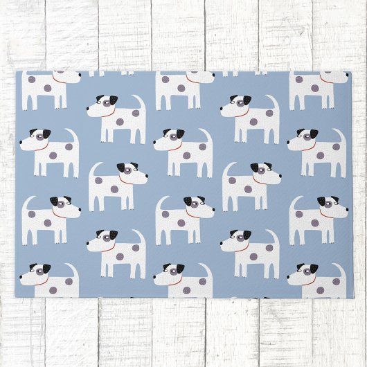 Jack Russell Parson Terrier Dog Pattern Deurmat