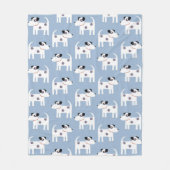 Jack Russell Parson Terrier Dog Pattern Fleece Deken (Voorkant)
