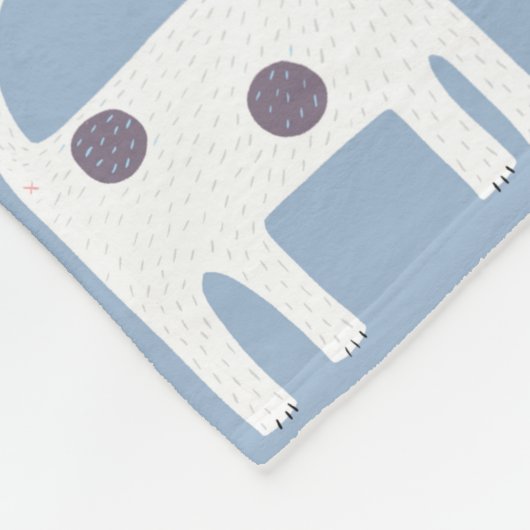 Jack Russell Parson Terrier Dog Pattern Fleece Deken (Hoek)