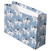 Jack Russell Parson Terrier Dog Pattern Groot Cadeauzakje (Voorkant Gekanteld)