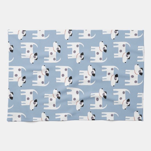 Jack Russell Parson Terrier Dog Pattern Theedoek (Horizontaal)