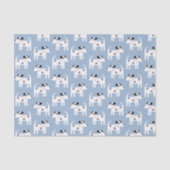 Jack Russell Parson Terrier Dog Pattern Tissuepapier (Voorkant)