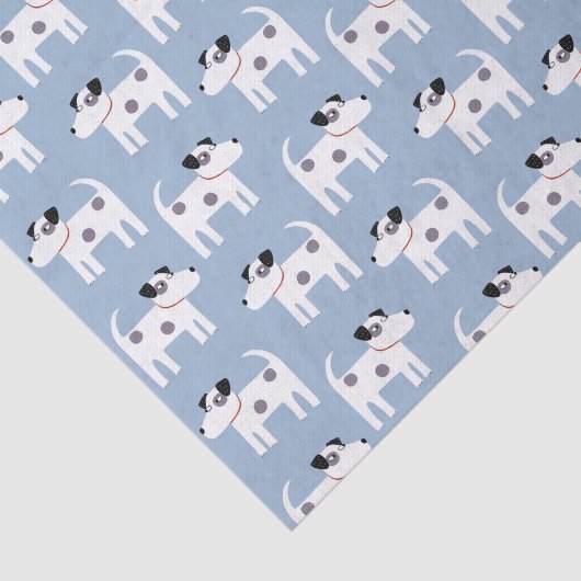 Jack Russell Parson Terrier Dog Pattern Tissuepapier (Detail)