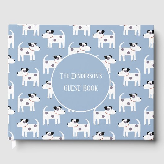 Jack Russell Parson Terrier Hond gepersonaliseerd Gastenboek (Voorkant)