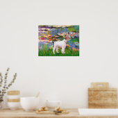 Jack Russell (Parsons Terrier) - Waterlelies 2 Poster (Keuken)