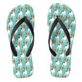 Jack Russell Pattern Teenslippers (Voetbed)