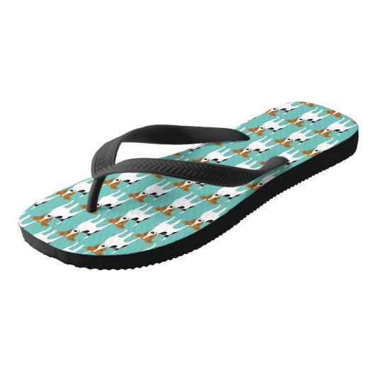 Jack Russell Pattern Teenslippers (Schuin)