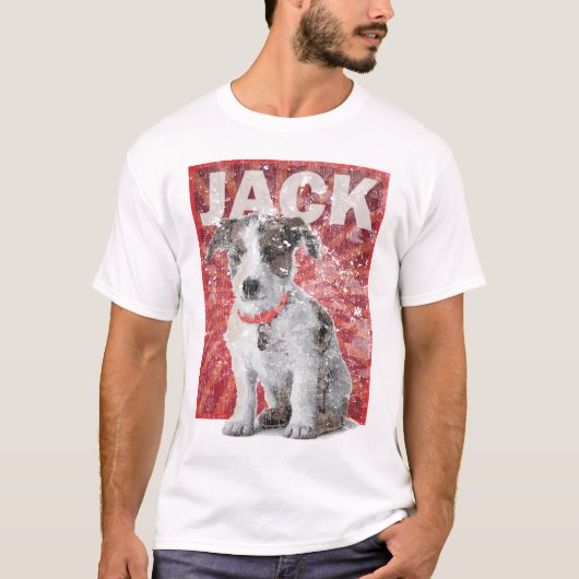 Jack Russell Pet Eigenaar  Wast T-shirt (Voorkant)