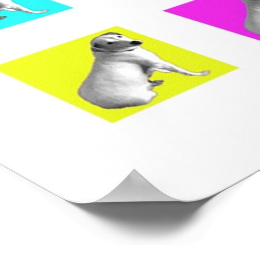 Jack Russell Pop Art Poster (Hoek)