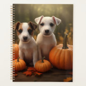 Jack Russell Pup Autumn Delight Pumpkin Planner (Voorkant)