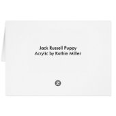Jack Russell Puppy (Achterkant Horizontaal)