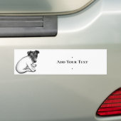 Jack Russell puppy 10 weken oud Bumpersticker (Op auto)