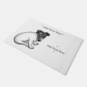 Jack Russell Puppy 10 weken oud Deurmat (Schuin)