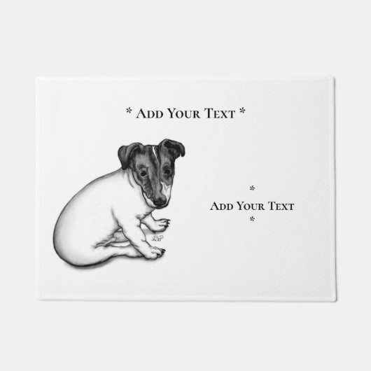 Jack Russell Puppy 10 weken oud Deurmat (Voorkant)