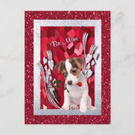 Jack Russell Puppy Be Mine Valentijn Briefkaart