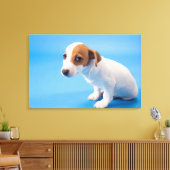 Jack Russell Puppy Canvas Afdruk (Insitu (Woonkamer))