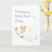 Jack Russell Puppy Deco Moederdag Card Kaart (Gele Bloem)