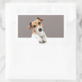 Jack Russell Puppy Dog Cute Schattig Sweet Rechthoekige Sticker (Tas)