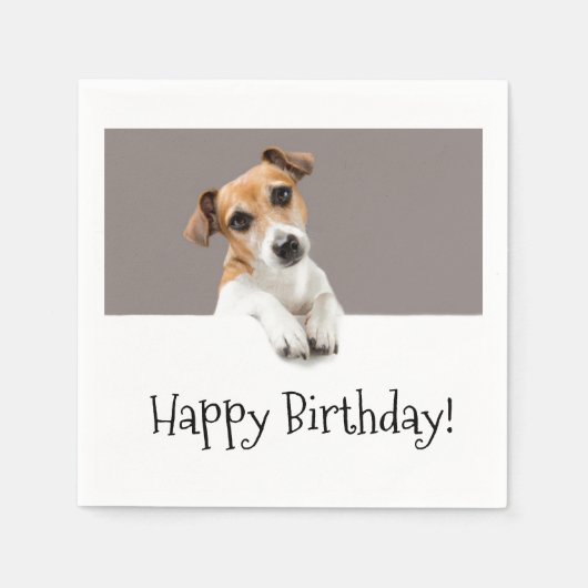 Jack Russell Puppy Dog Cute Schattig Sweet Servet (Voorkant)