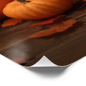 Jack Russell Puppy Herfst Delight Pompoen Perfect Poster (Hoek)