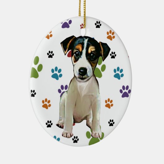 Jack Russell Puppy Ornament (Rechts)