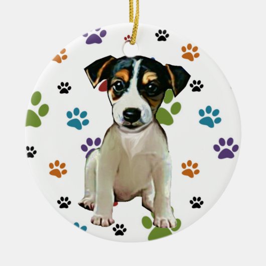 Jack Russell Puppy Ornament (Voorkant)