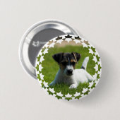 Jack Russell Puppy Round Button (Voorkant /achterkant)
